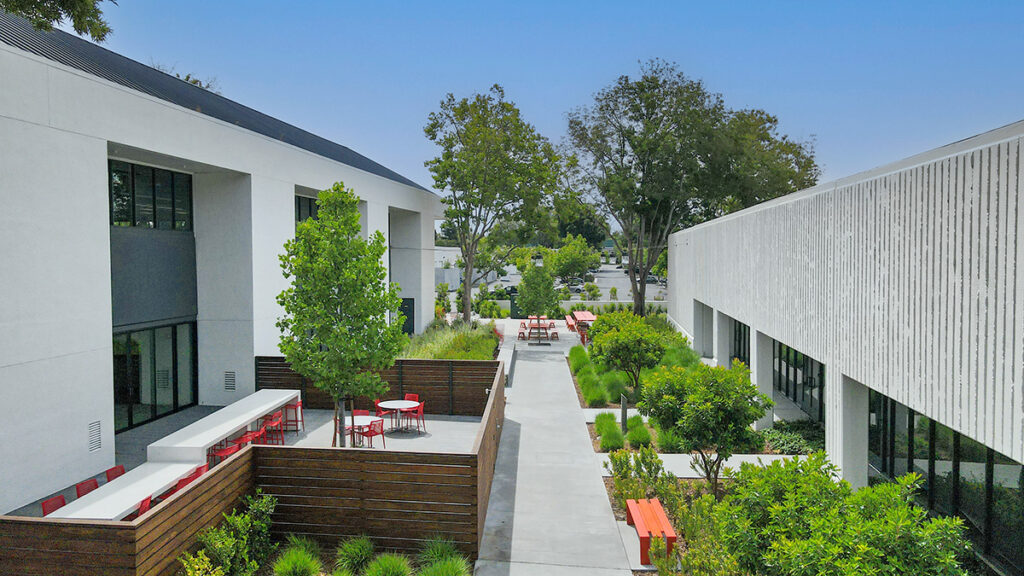 Exterior amenity area at Montague Square